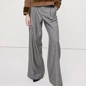 Dana Bucham Gray Plaid Women's Pants